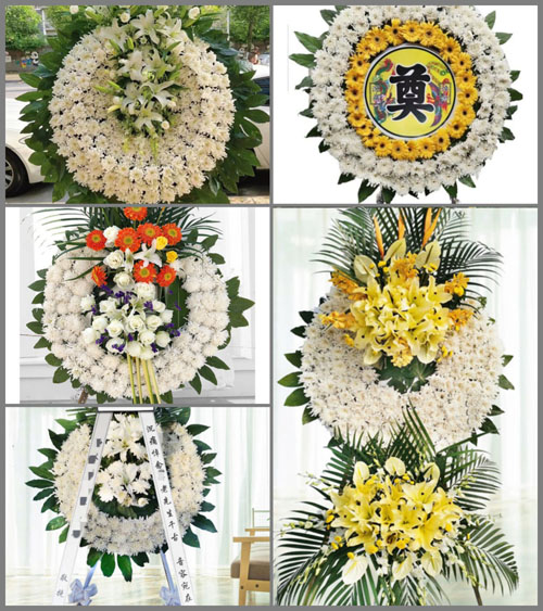 安徽六安市金寨县梅山镇长田村花圈速递